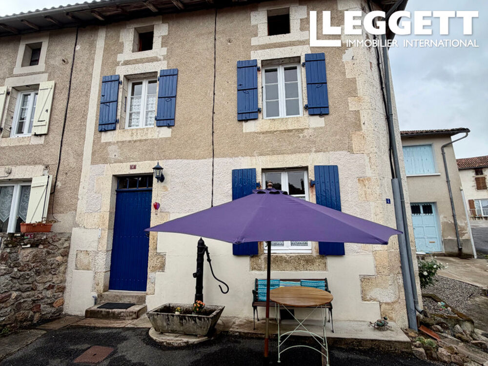 Vente Maison Jolie maison de village de 2 chambres, à proximité des lacs de loisirs de la Haute-Charente Pressignac