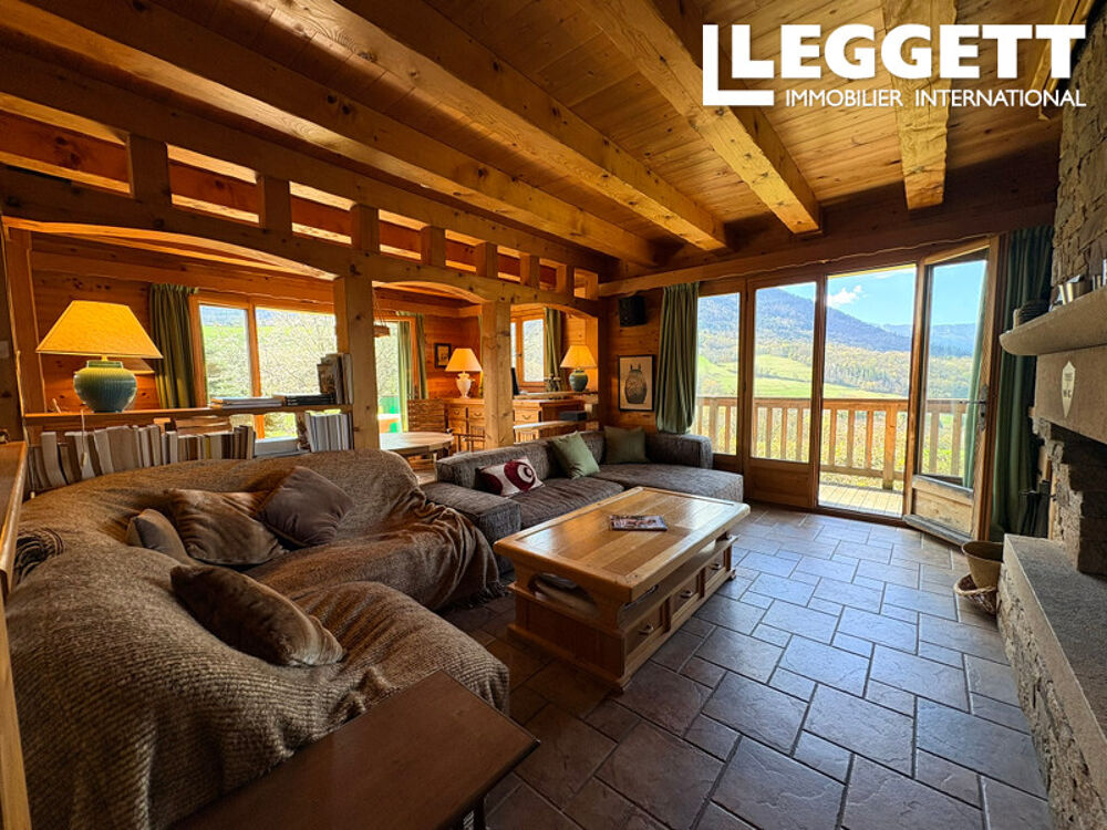 Chalet traditionnel de charme avec vue panoramique exceptionnelle sur les montagnes
