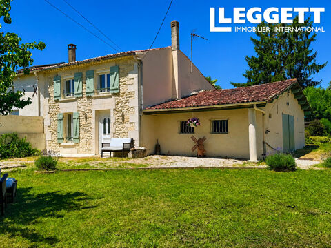   Charmante maison en pierre de 3 chambres avec jardin clos près de Jonzac Maison - 5 pièce(s) - 125 m²