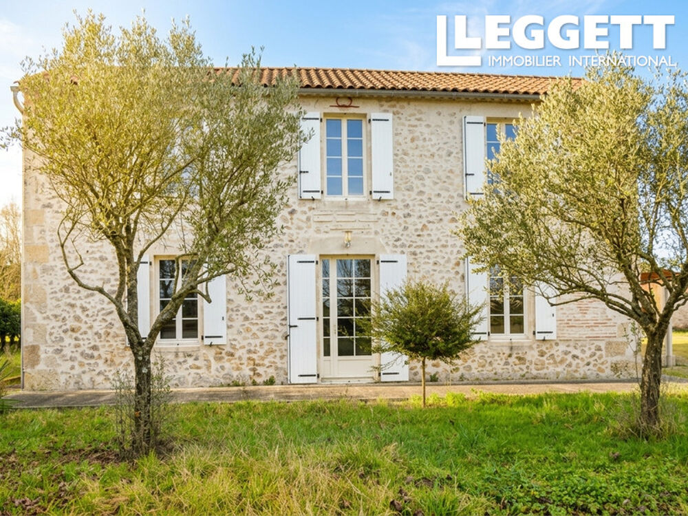 A 1h de Bordeaux, grande maison familiale de prestige en pierre avec double garage et grand jardin clos