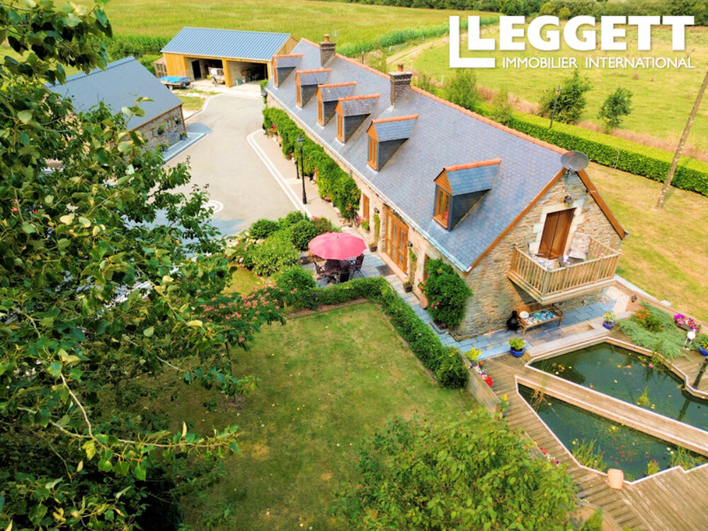 Vente Maison Superbe longère de trois chambres, gîte de deux chambres, dépendances et magnifiques jardins. GuerlÉdan