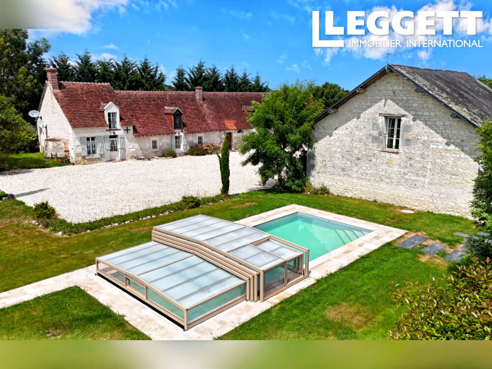 Vente Maison Charmante et spacieuse longère de 4 chambres avec plus de 8 hectares de terrain, piscine près Vicq-sur-Nahon Vicq-sur-nahon