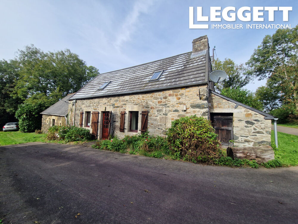 Belle maison 3 chambres avec dépendance, ruine en pierre et jardin près de Guerlesquin
