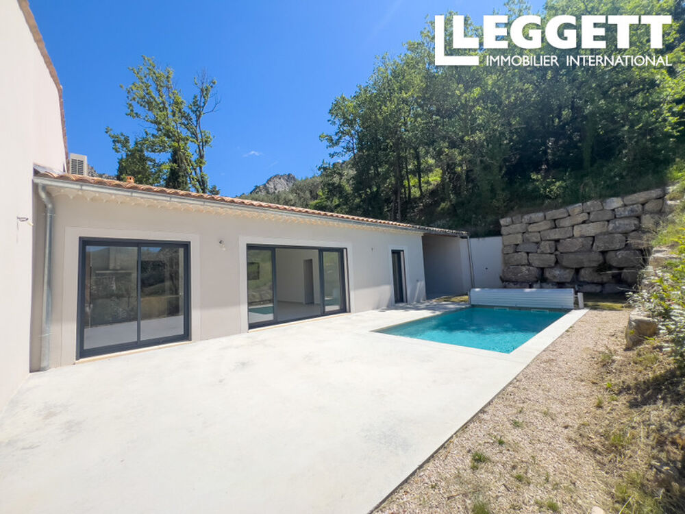 Vente Maison Villa neuve avec terrain de 857 m2, 4 pièces, 3 chambres, jardin, piscine et garage. Buis-les-baronnies
