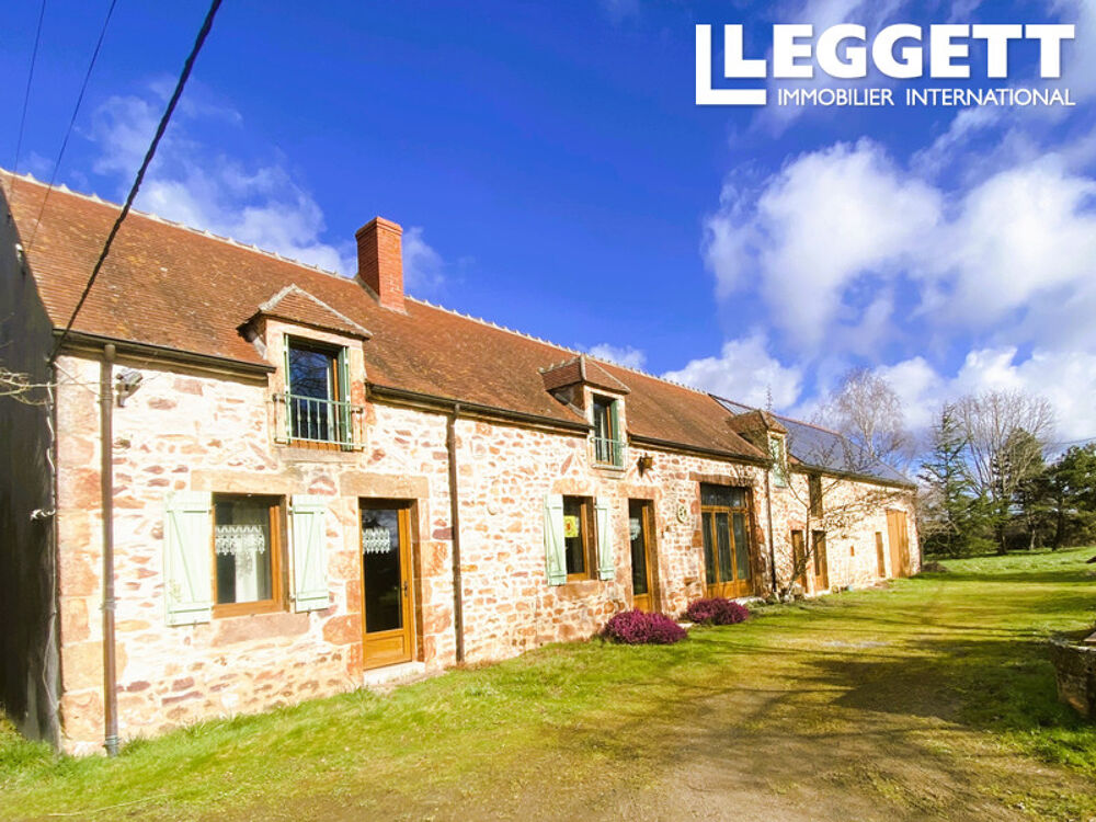 Belle longère Berrichonne en pierre rénovée avec paddocks