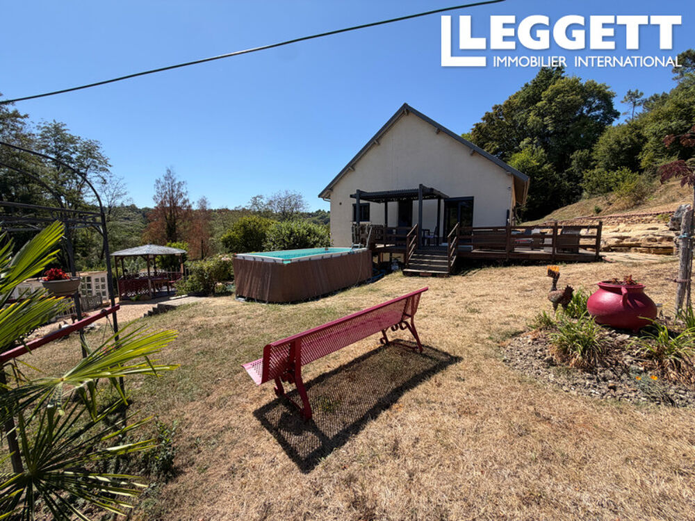 Vente Maison Pavillon de 3 chambres avec combles aménagés, garage, cuisine d'été, en bordure de village - Périgord Vert Nantheuil
