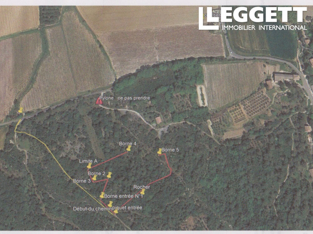Vente Terrain Beau terrain de loisirs (7617 m²) arboré avec vue vers Uzès. Sanilhac-sagriÈs