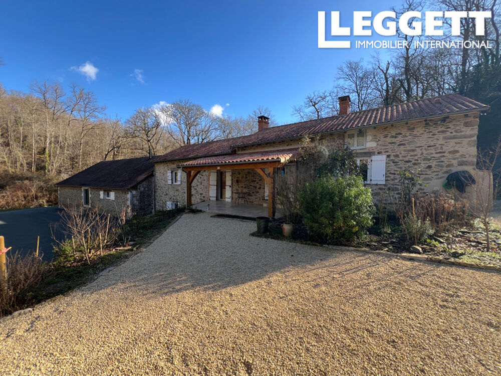 Vente Maison Magnifique moulin avec grange, entièrement rénovée, bord de rivière, privée, 3,6 hectares - Périgord Vert Saint-martin-de-fressengeas