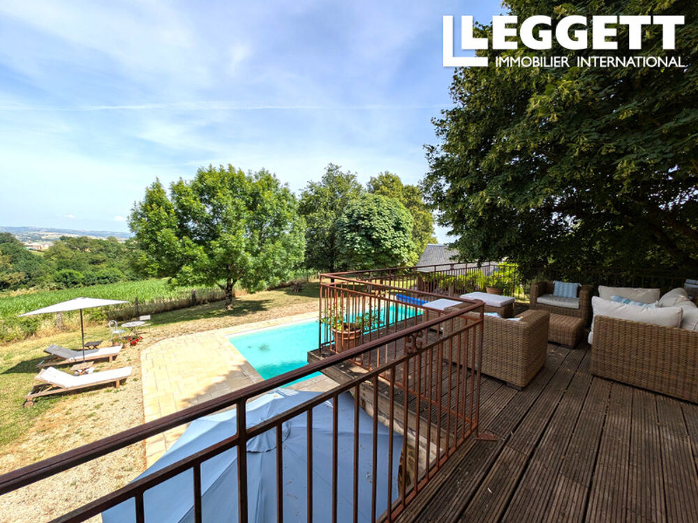 Vente Maison Superbe grange rénovée (2 salons, 5 chambres, 4 salles d'eau, salle de jeu), piscine, beau terrain avec vue Pradinas