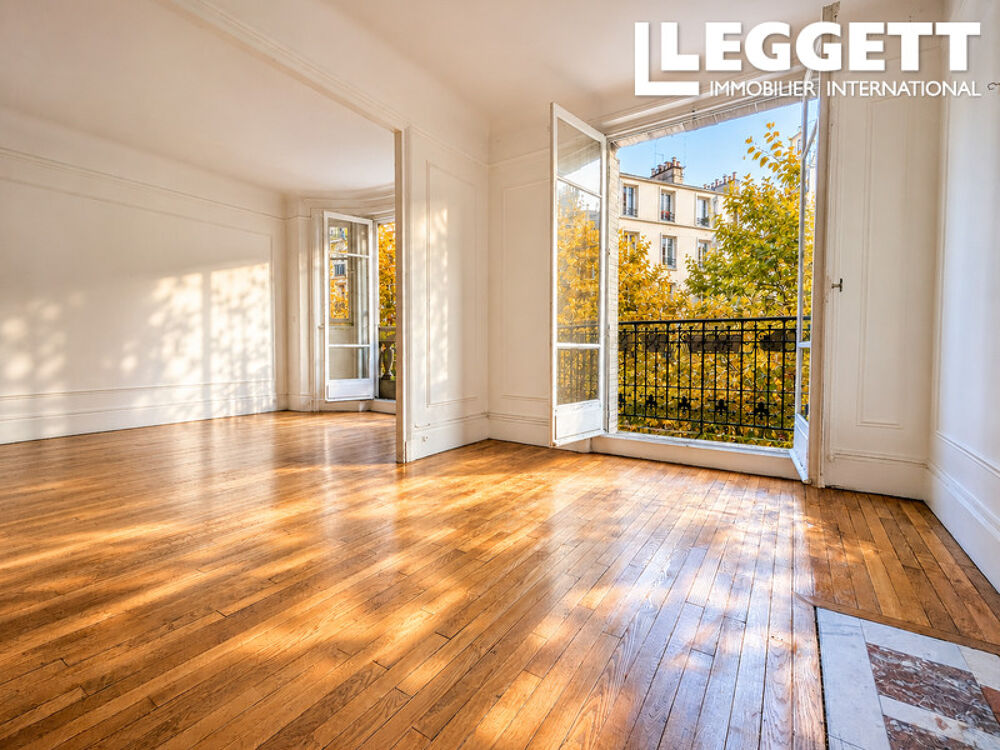 Vente Appartement PARIS 15e, Grenelle, Appartement lumineux de 73 M2, 4P (T4), balcon, Haussmann de charme ravalé avec ascenseur Paris 15
