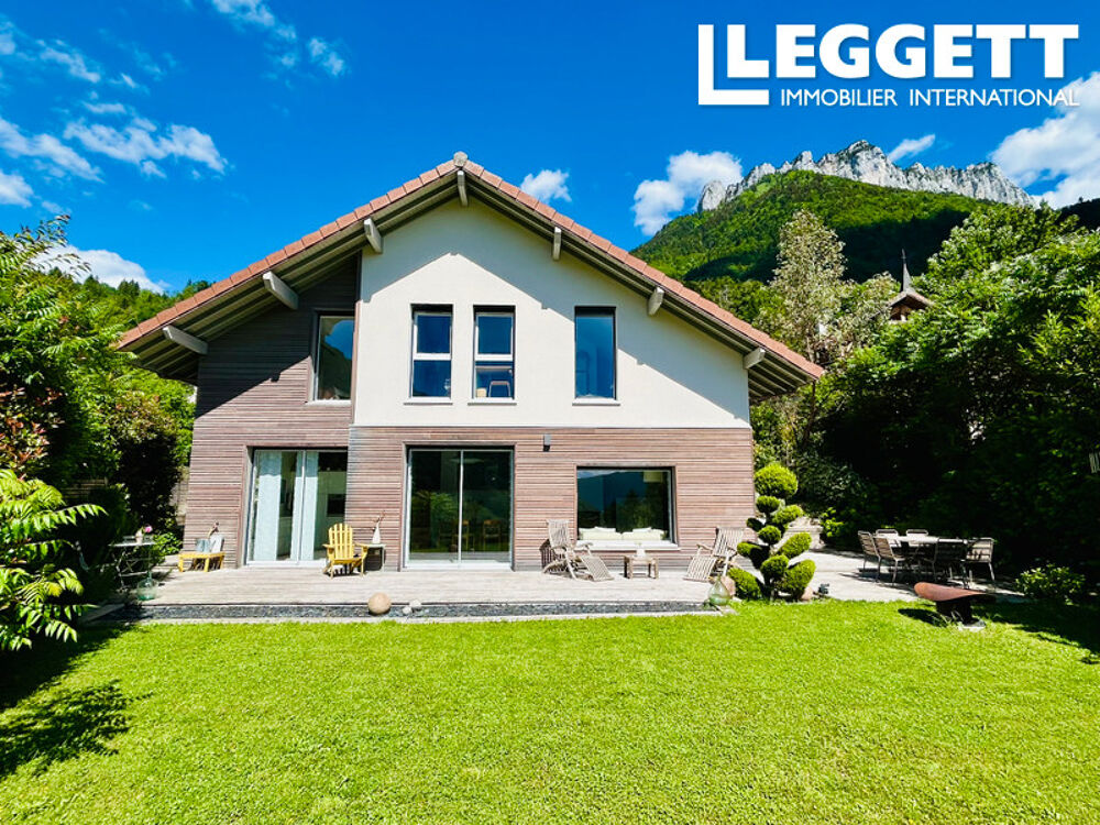 Vente Maison Maison contemporaine lumineuse de 4 chambres au calme avec vues montagnes et lac proche Annecy et Genève Bluffy