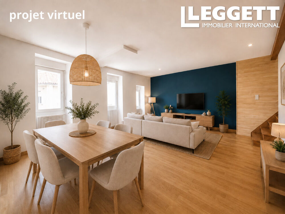 Périgueux - St-Georges - Appartement en triplex de 61 m² sans copropriété, proche commerces et centre ville
