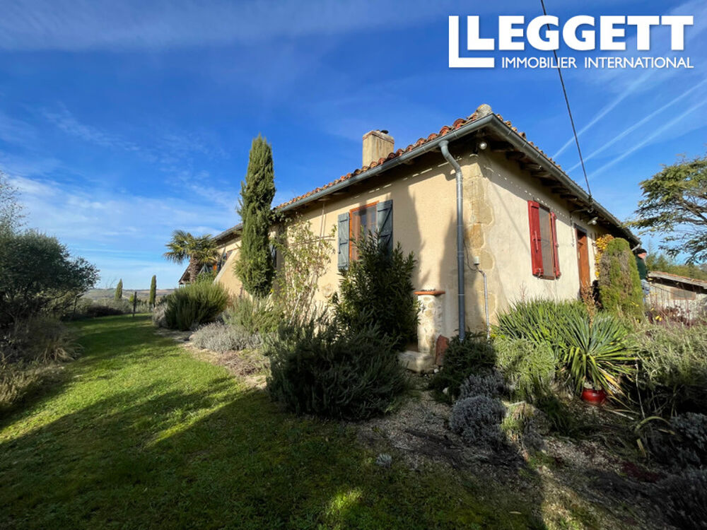 Vente Maison 1H TOULOUSE, Gers, Maison en pierres, rénovée, de plain-pied sur 1HA30, belle vue Pyrénées Saramon