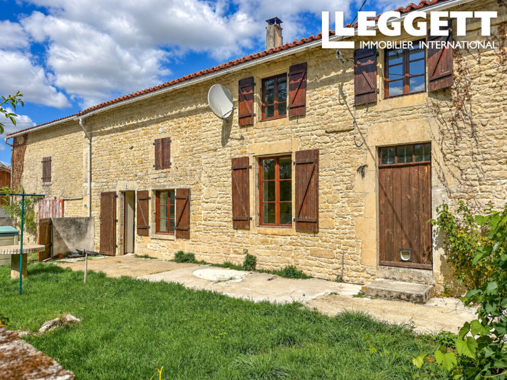 Vente Maison Maison en pierre à finir de rénover, 3 chambres , jardin et garage/ atelier , à 3,5 km d?Aulnay. Saint-georges-de-longuepierre