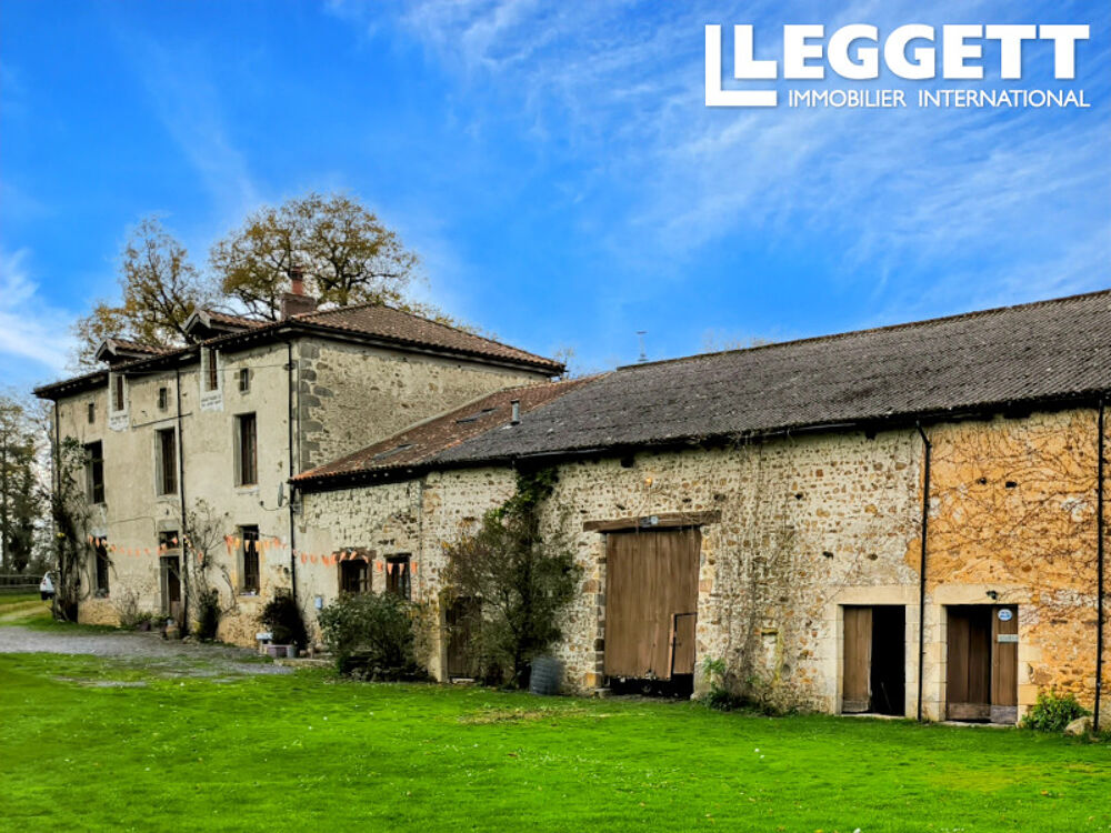 Vente Maison Ferme de campagne polyvalente sur 14 ha (34 acres), avec vaste grange attenante et maison d?hôtes établie. Val-d'oire-et-gartempe