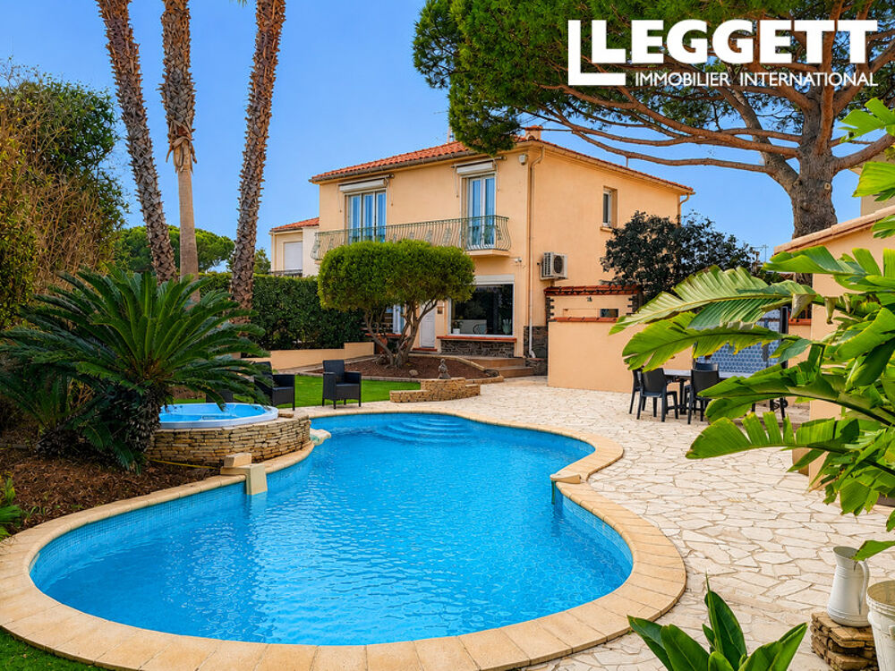 Vente Maison Villa rénovée avec piscine, jacuzzi, cuisine d?été et garage.  Centre du village et 5 mn  la mer. Canet-en-roussillon