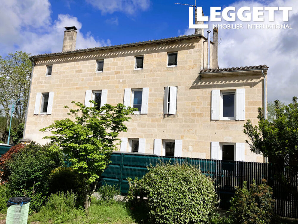 Vente Maison Grande Demeure en Pierre avec Piscine Chauffée, Cave & Garage ? Idéale Famille ou Chambres d?Hôtes Saint-seurin-sur-l'isle