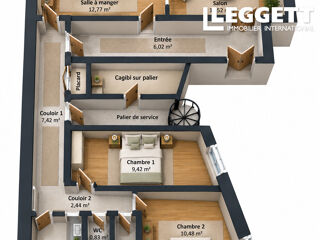 Vente Appartement PARIS 15e, Grenelle, Appartement lumineux de 73 M2, 4P (T4), balcon, Haussmann de charme ravalé avec ascenseur Paris 15