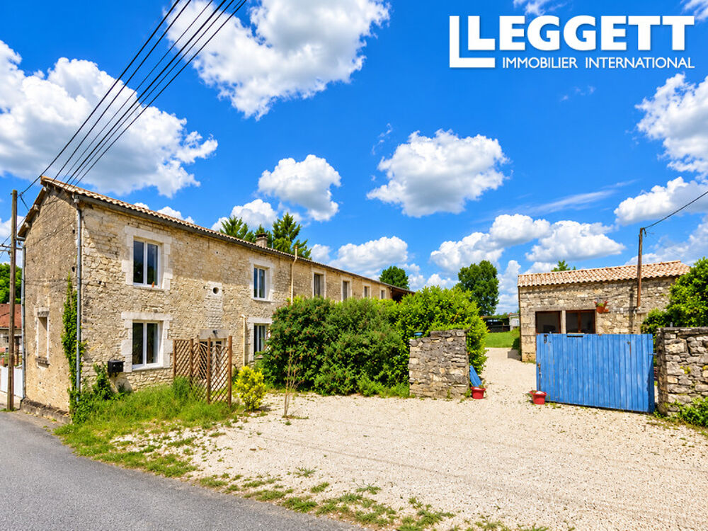 Maison en pierre de 4 chambres avec gîte 2 chambres, dépendances et jardin