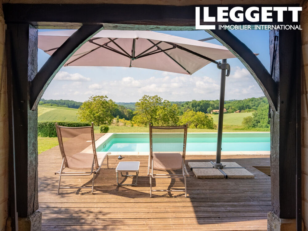 Vente Maison Ensemble de deux maisons en pierre, grange, piscine et vues panoramiques Val de louyre et caudeau