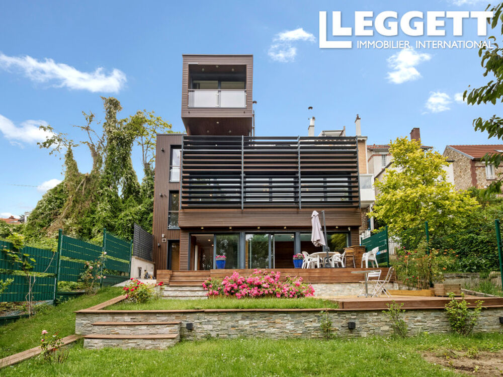 Vente Maison CHATOU ? Propriété d?architecte d?exception avec piscine intérieure, jardin et vues panoramiques sur Paris Chatou