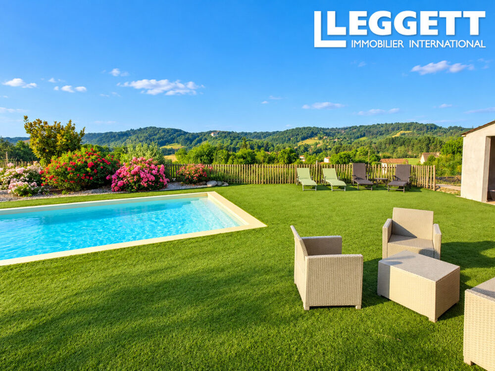 Vente Maison Maison contemporaine avec vue panoramique, 5 chambres, piscine et 4 500 m² de terrain Grignols