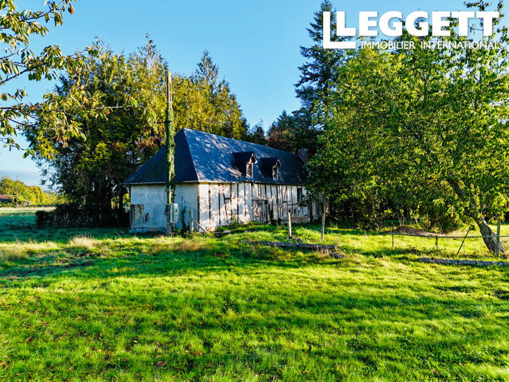 Vente Maison Longère normande à colombage à rénover sur un terrain arboré de 8 700 m² au calme entre Vimoutiers et Gacé Neuville-sur-touques