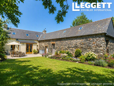   Longère en pierre de trois chambres, avec jardin, dans un hameau calme à proximité du Lac de Guerlédan. Maison - 4 pièce(s) - 110 m²