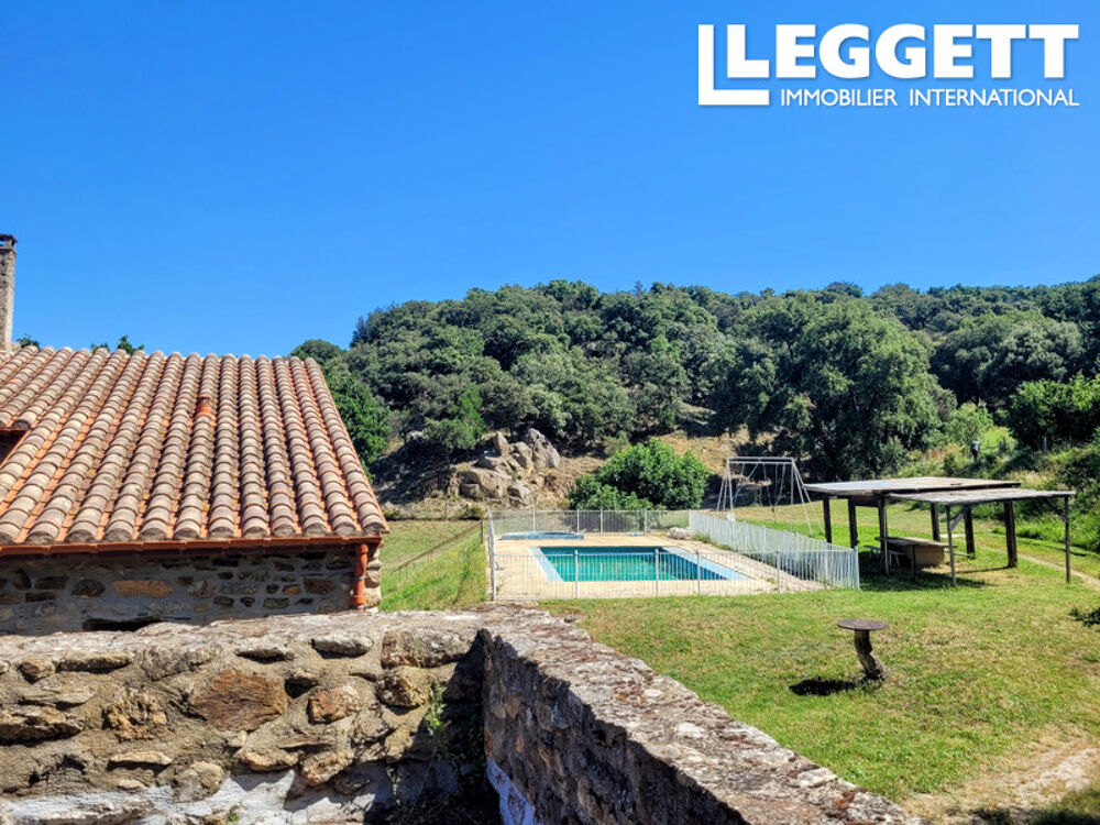 Vente Maison Mas catalan 44ha forêt Massane | 3 habitations 235 m² | piscine | mer 6 km Perpignan 30 km ArgelÈs-sur-mer