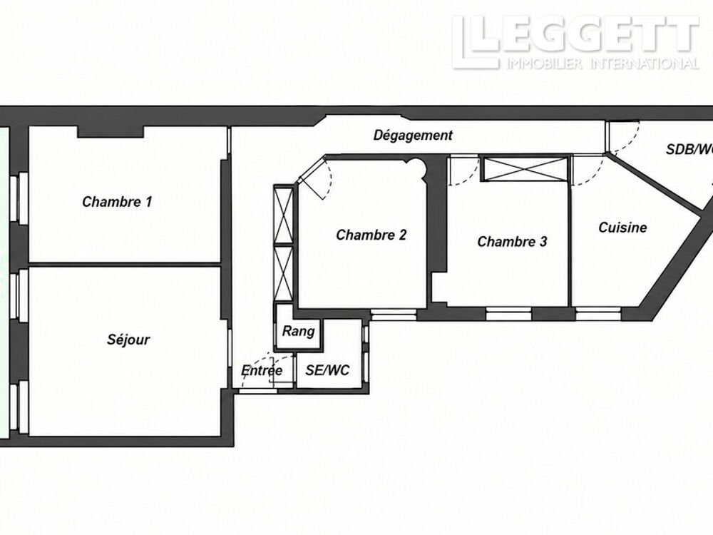 Vente Appartement Paris 10e, limite IX, Saint-Vincent-de-Paul ? Appartement haussmannien de 83 m², 3 chambres, balcon filant 5m² Paris 10