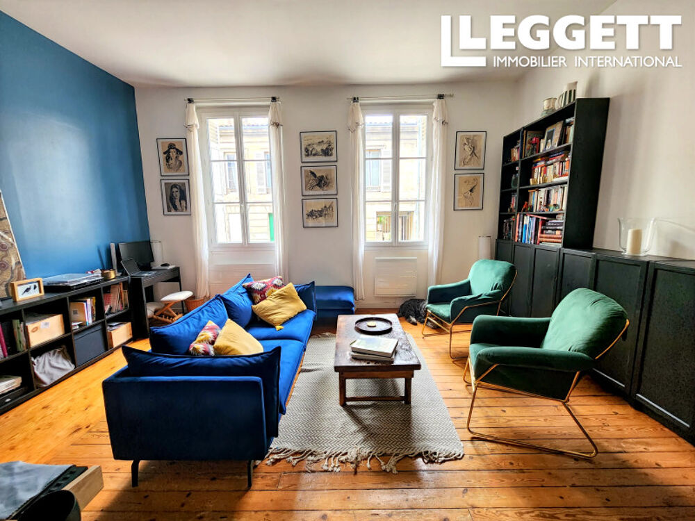 Vente Appartement Élégant appartement en pierre bordelaise ? Fondaudège | 113 m² | 3 chambres | Terrasse & cour privative<br /><br /> Bordeaux