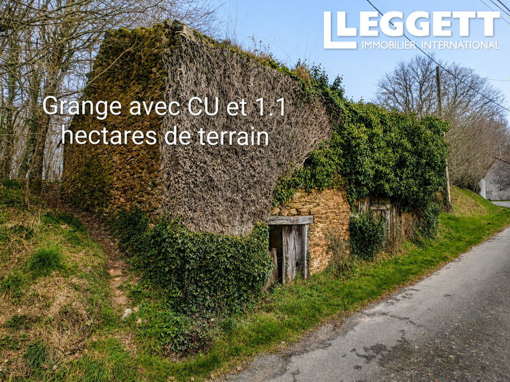 Beau terrain avec une grange en ruine avec CU