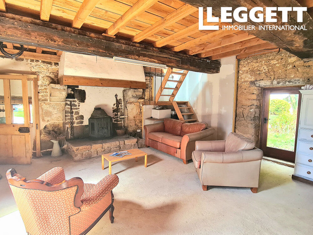 Vente Maison Propriété XVIIe à finir de rénover, cottage 1 ch. aménagé, grand jardin, à 2 km des commodités. Passais villages