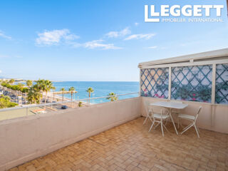 Vente Appartement Studio dernier étage à Cagnes-sur-Mer | Promenade de la Plage | Grande terrasse  avec vue mer | Clé en main Cagnes-sur-mer