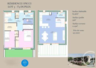  Appartement � vendre 3 pi�ces 69 m�