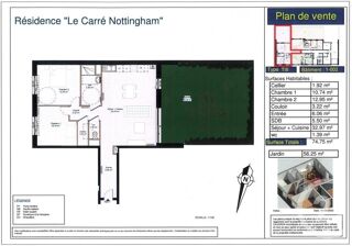  Appartement � vendre 3 pi�ces 74 m�