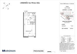  Appartement � vendre 1 pi�ce 18 m�