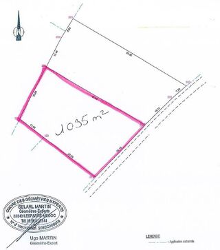  Terrain  vendre 1035 m