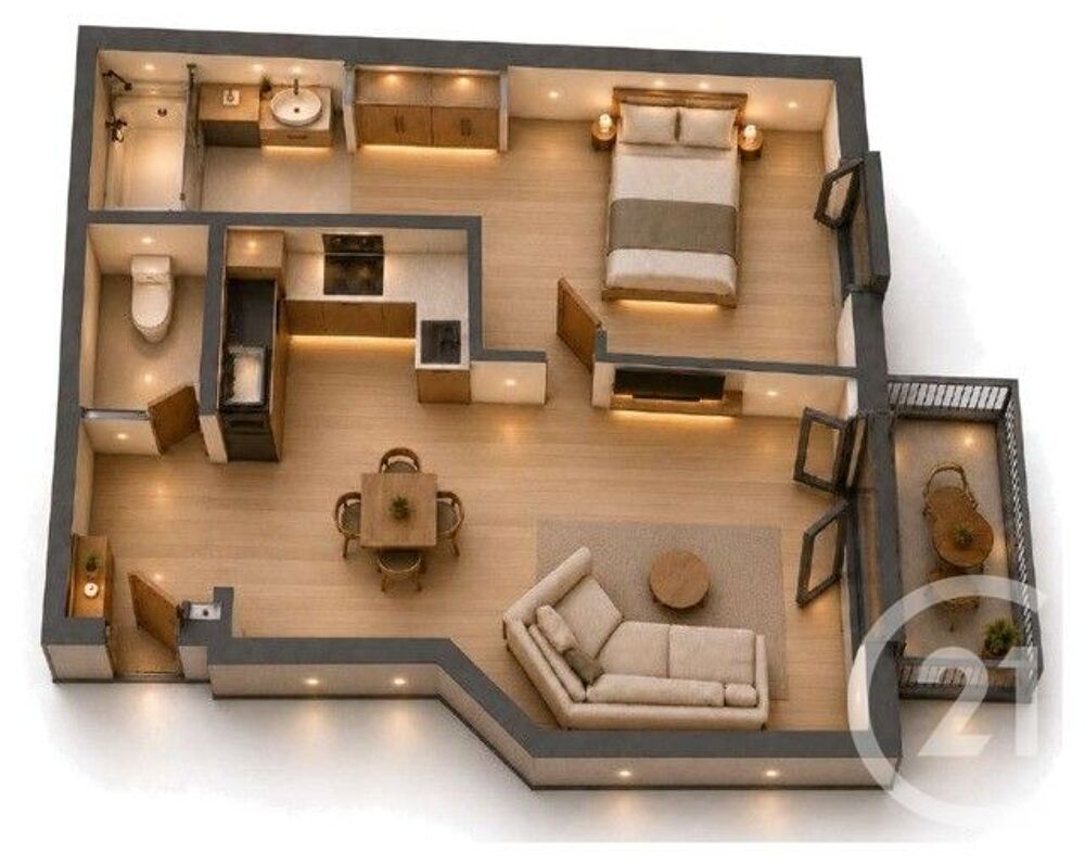 vente Appartement - 2 pièce(s) - 41 m² Thiais (94320)