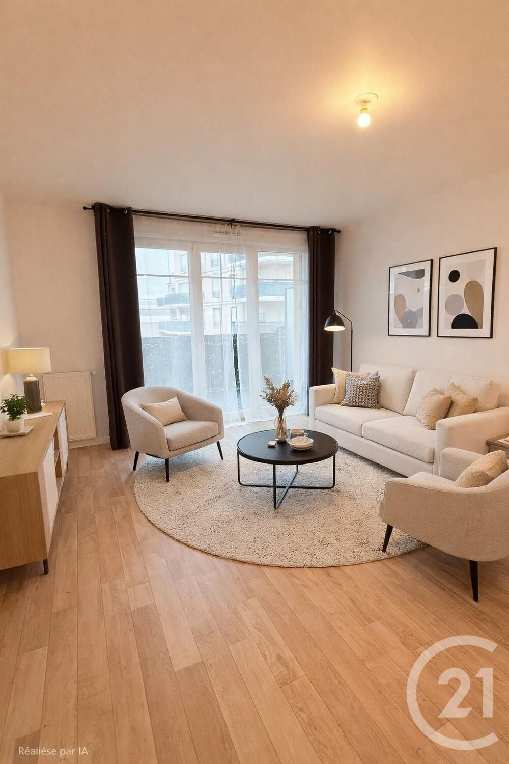 Découvrez cet appartement de 3 pièces refait à neuf, sit....