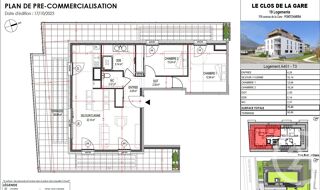  Appartement  vendre 3 pices 70 m