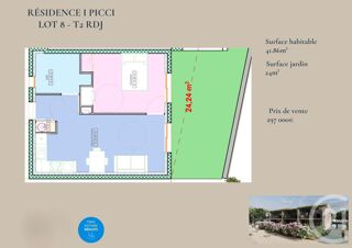  Appartement � vendre 2 pi�ces 41 m�