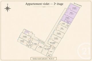  Appartement à vendre 2 pièces 38 m²