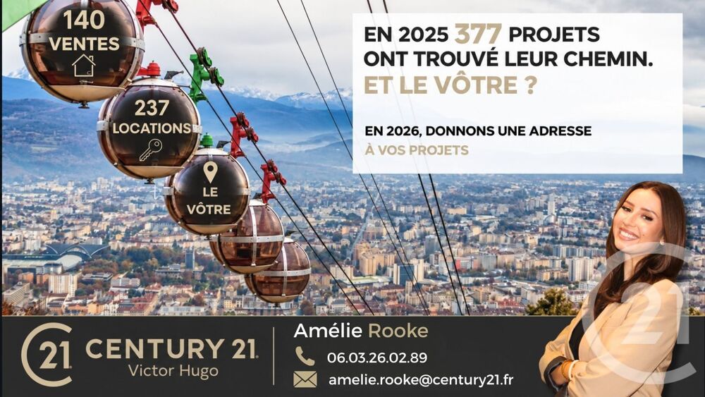 vente Appartement - 3 pièce(s) - 82 m² Grenoble (38000)