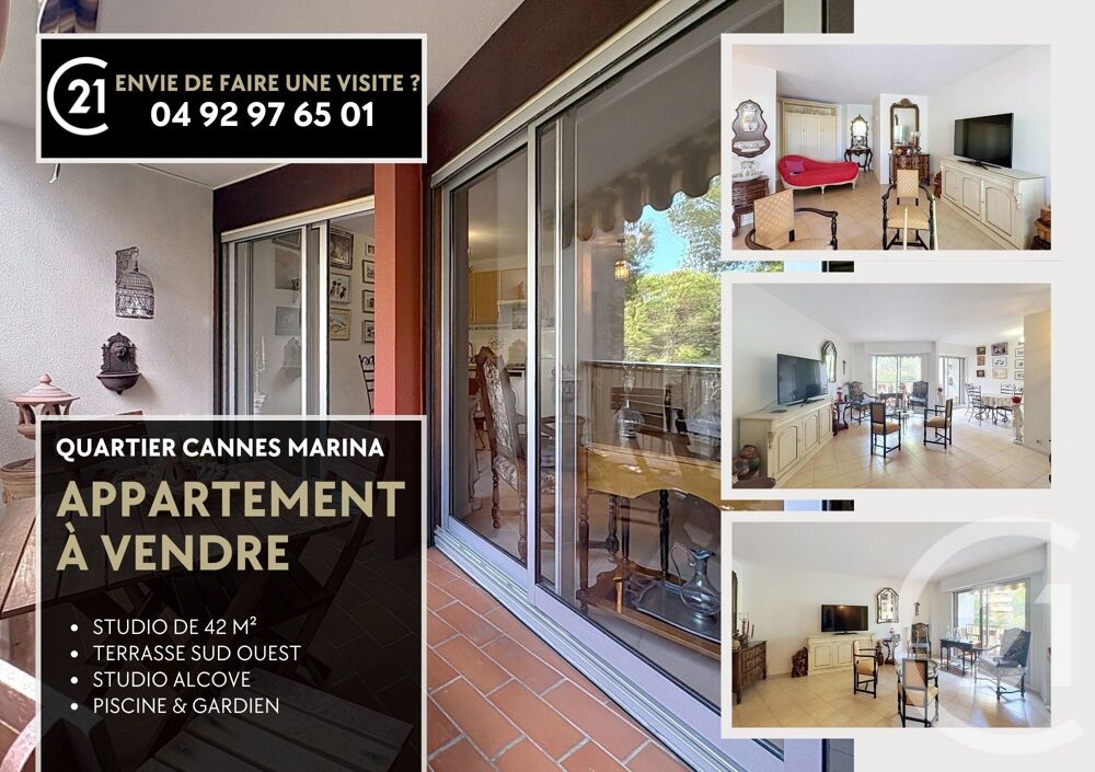 vente Appartement - 1 pièce(s) - 42 m² Mandelieu-la-Napoule (06210)