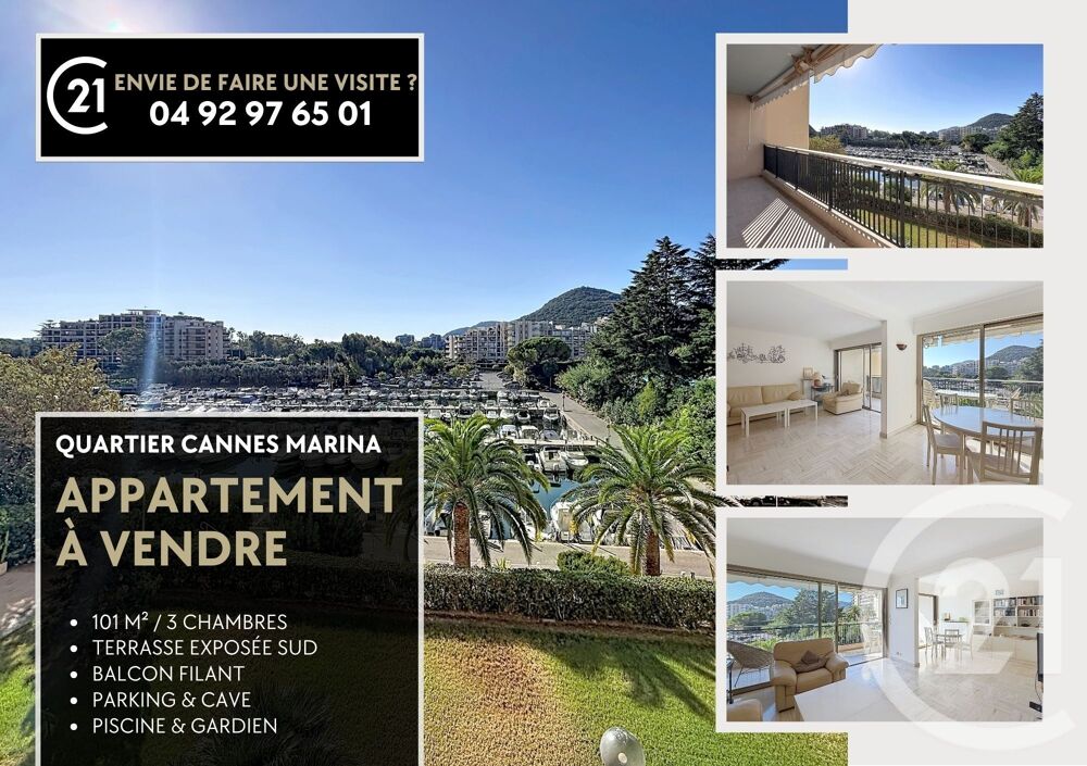 vente Appartement - 5 pièce(s) - 98 m² Mandelieu-la-Napoule (06210)
