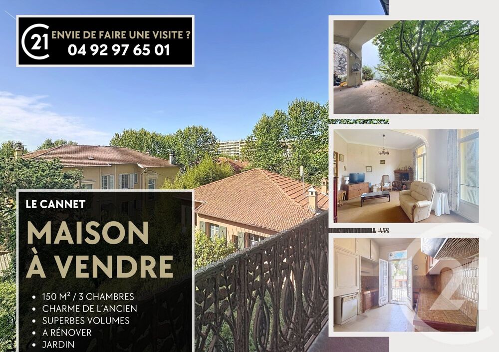 vente Maison - 4 pièce(s) - 151 m² Le Cannet (06110)