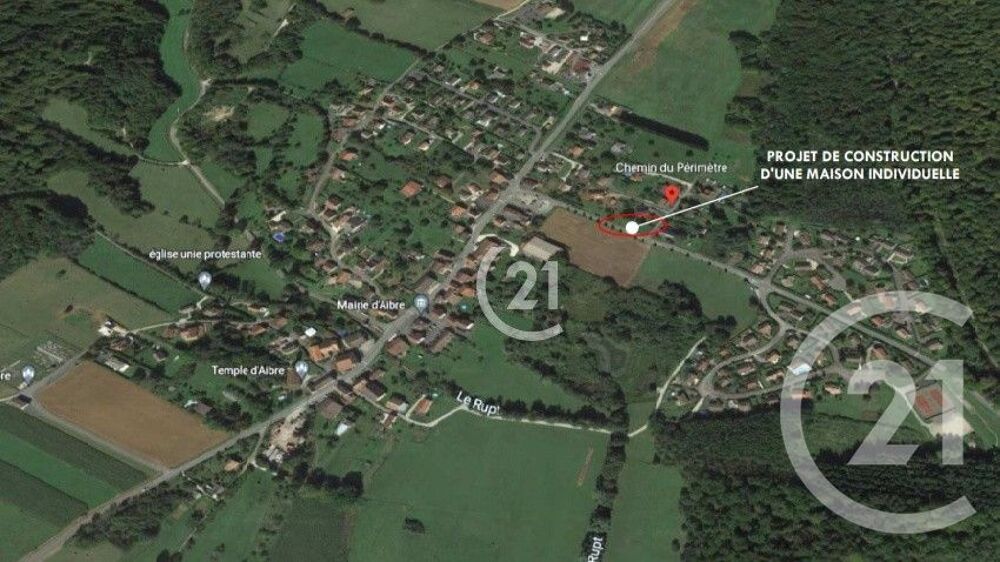 vente Terrain - 1203 m² Aibre (25750)