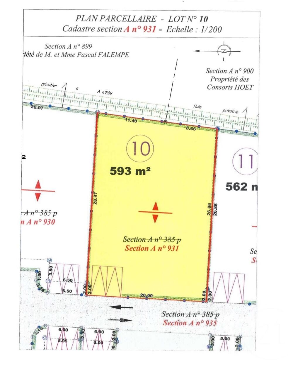 vente Terrain - 593 m² La Haye-d'Ectot (50270)