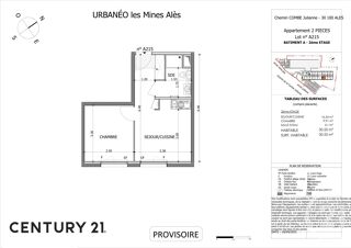  Appartement  vendre 2 pices 30 m
